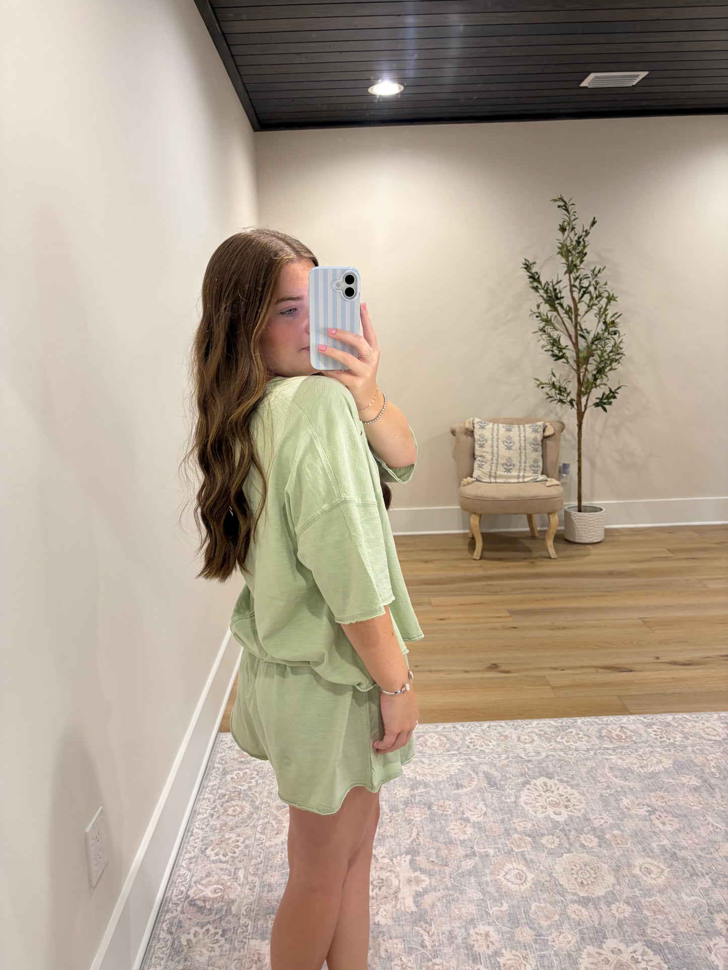 Emery Skort Set - Sage Green