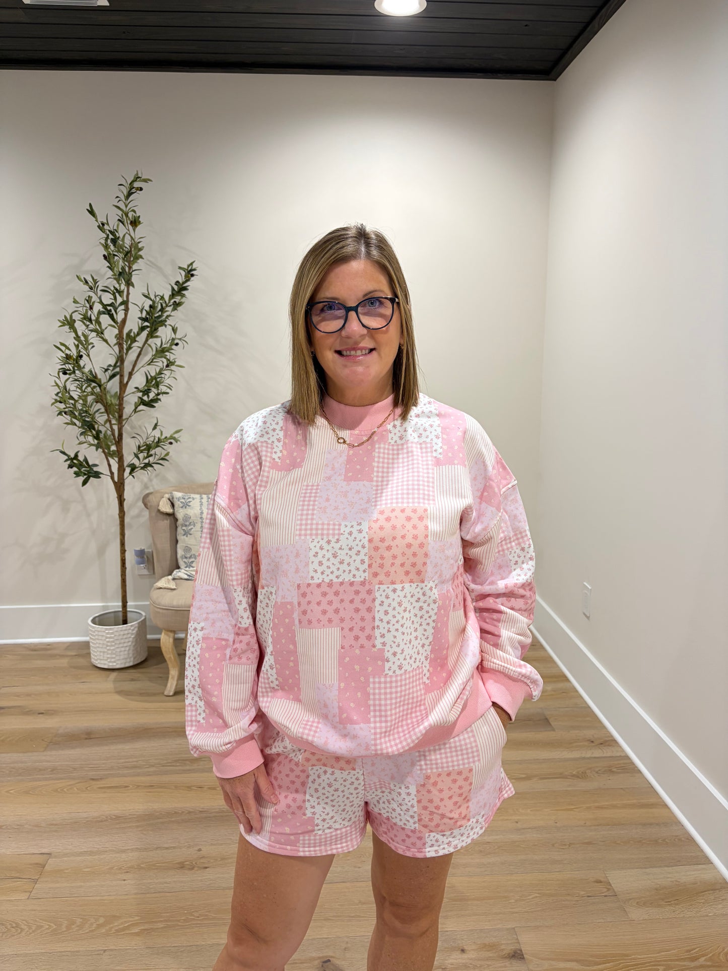Pretty in Patchwork Set - Pink/Orange