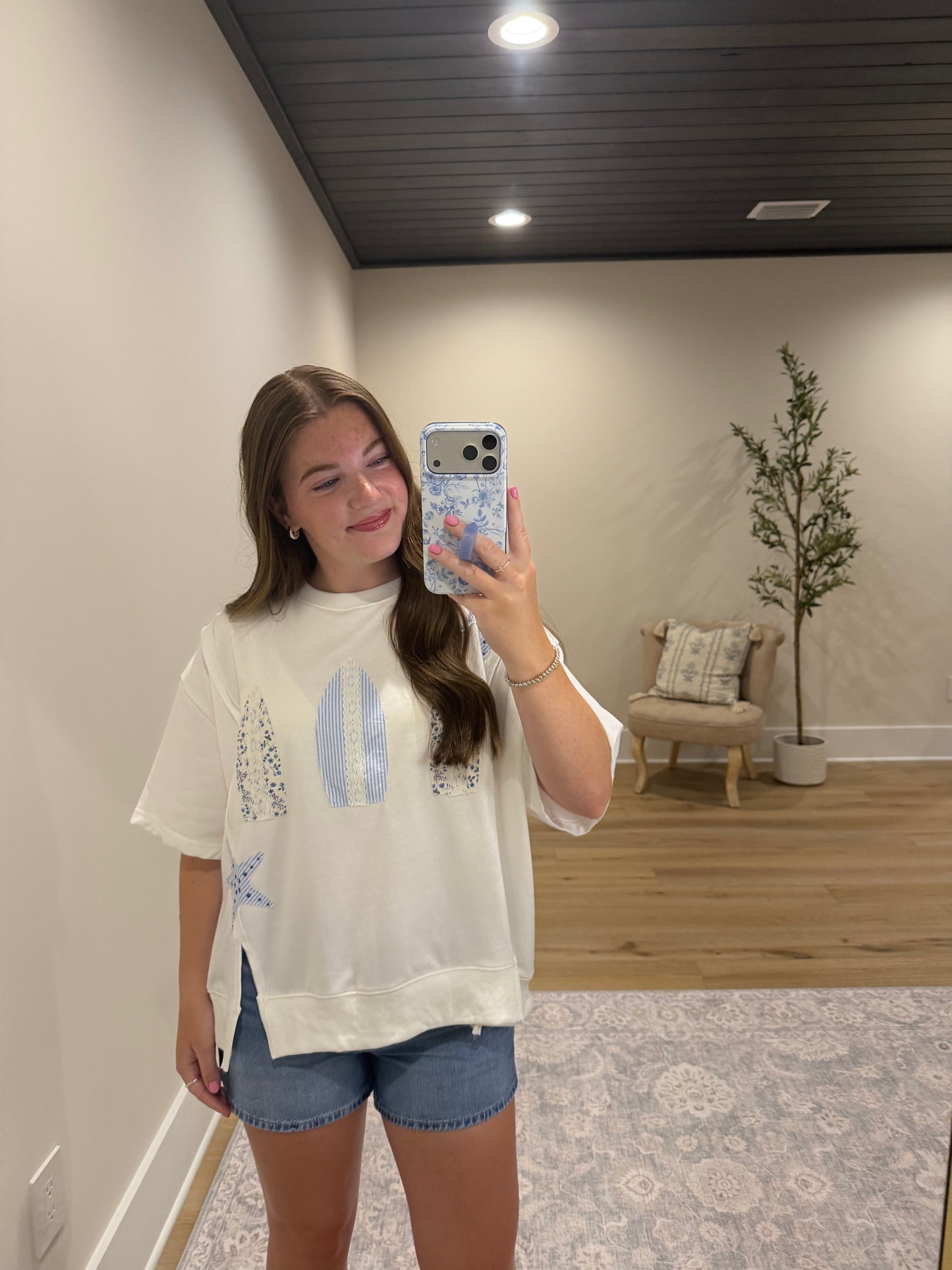 Coastal Patchwork Top