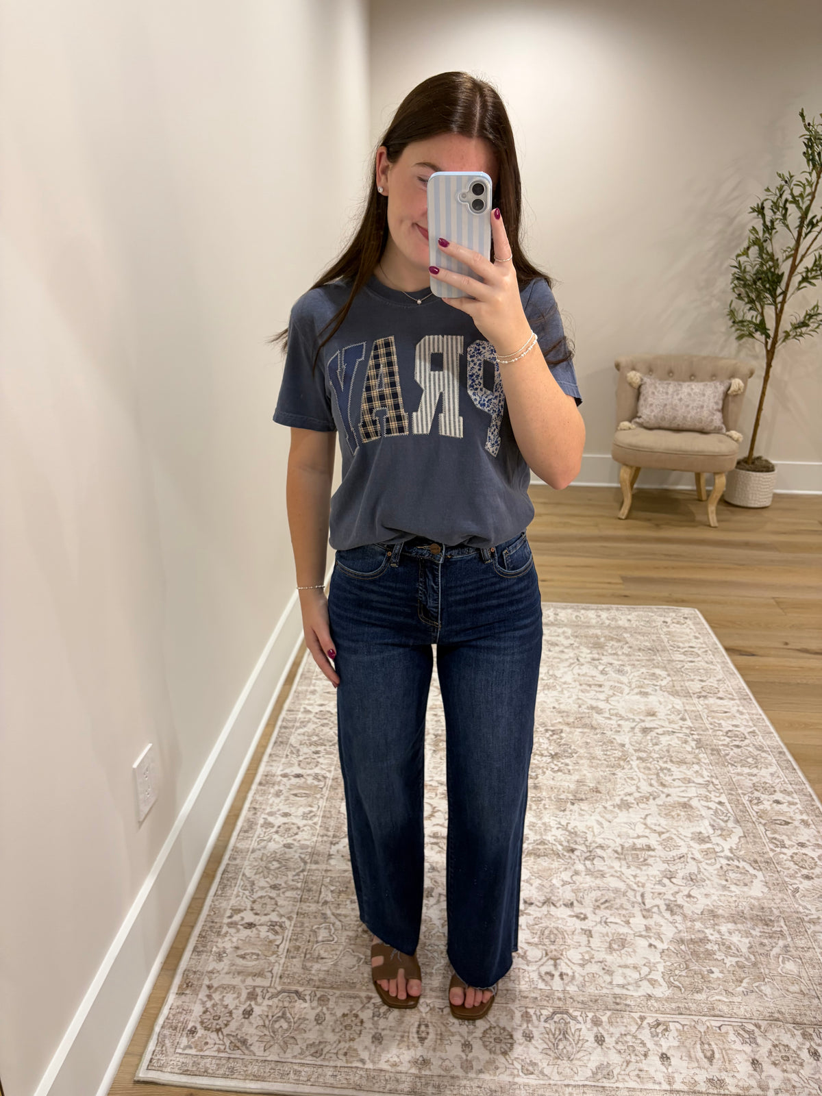 The Blake Wide Leg Jeans - Dark Wash