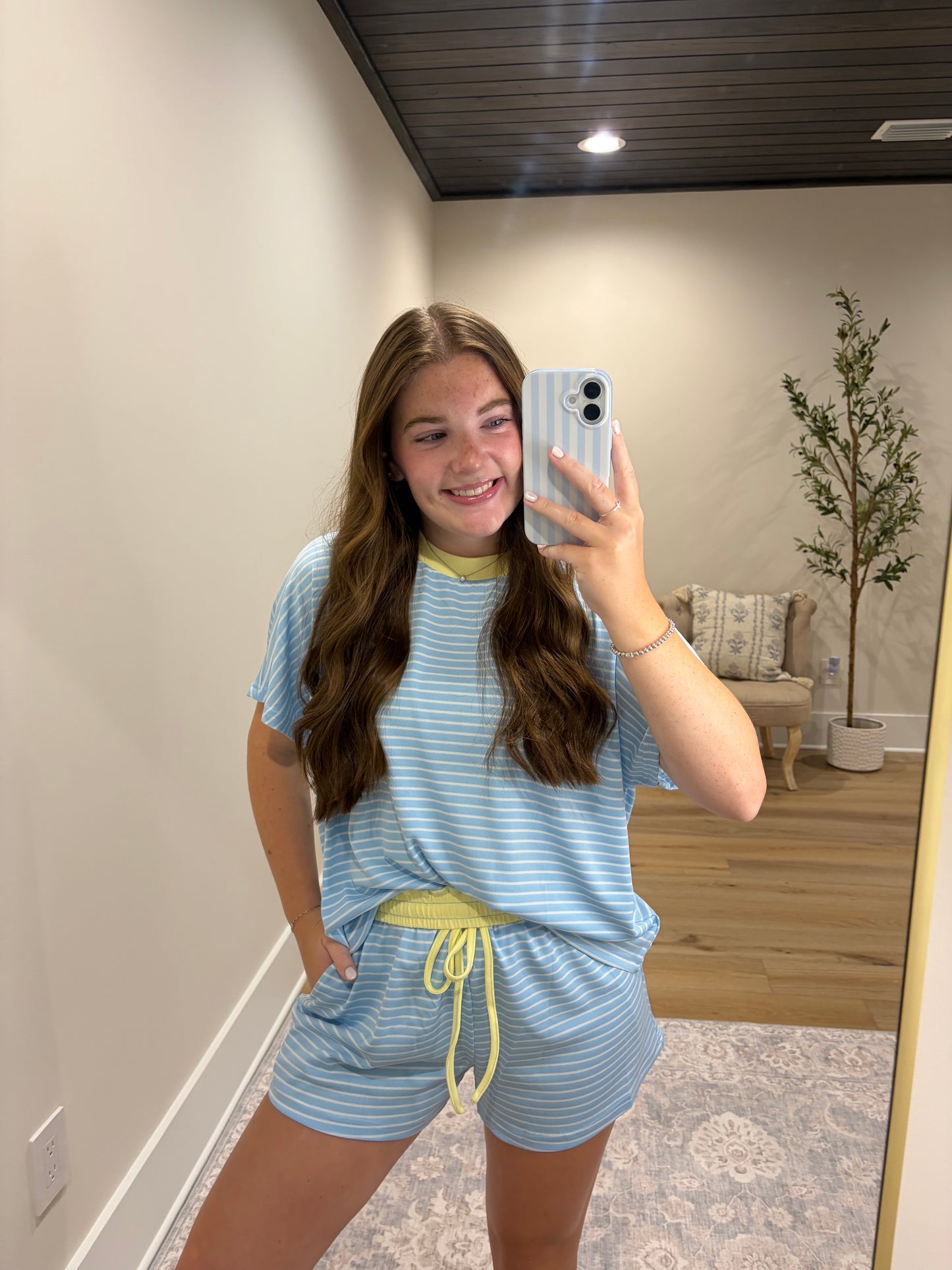 The Annie Short Set - Sky/Lemon
