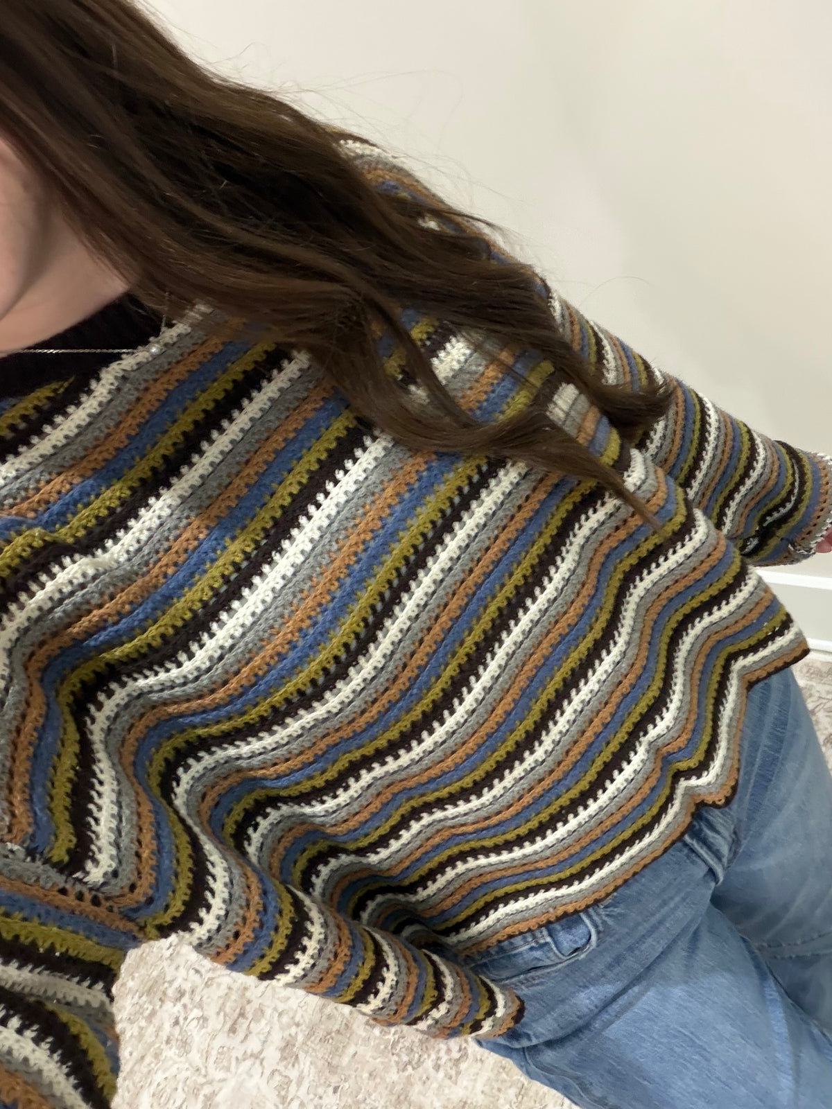 The Everly Knit Sweater - Woodland Multi
