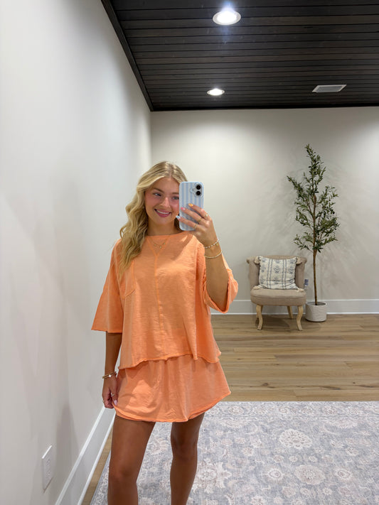 Emery Skort Set - Orange Creamsicle