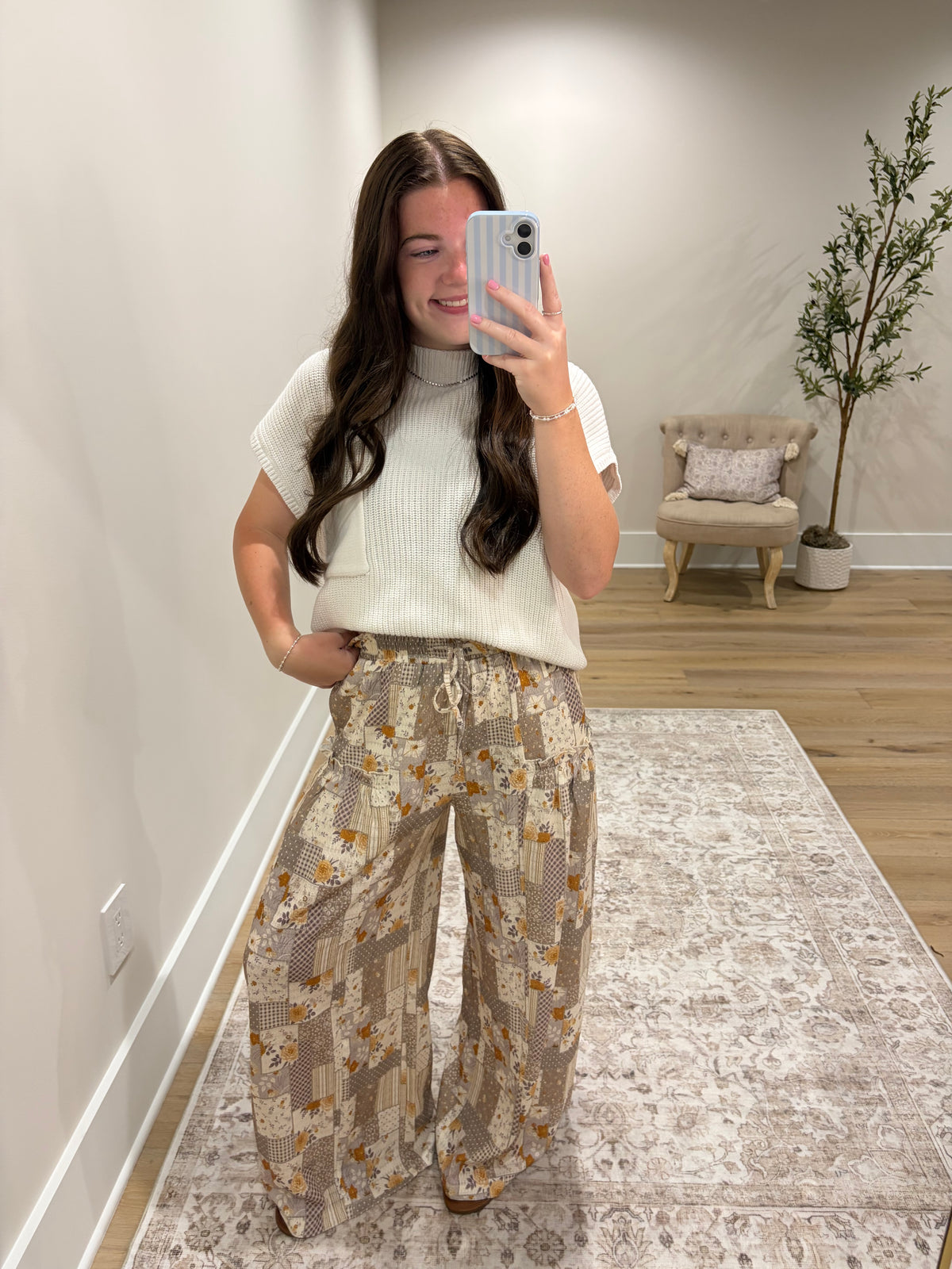 Golden Meadow Patchwork Pants