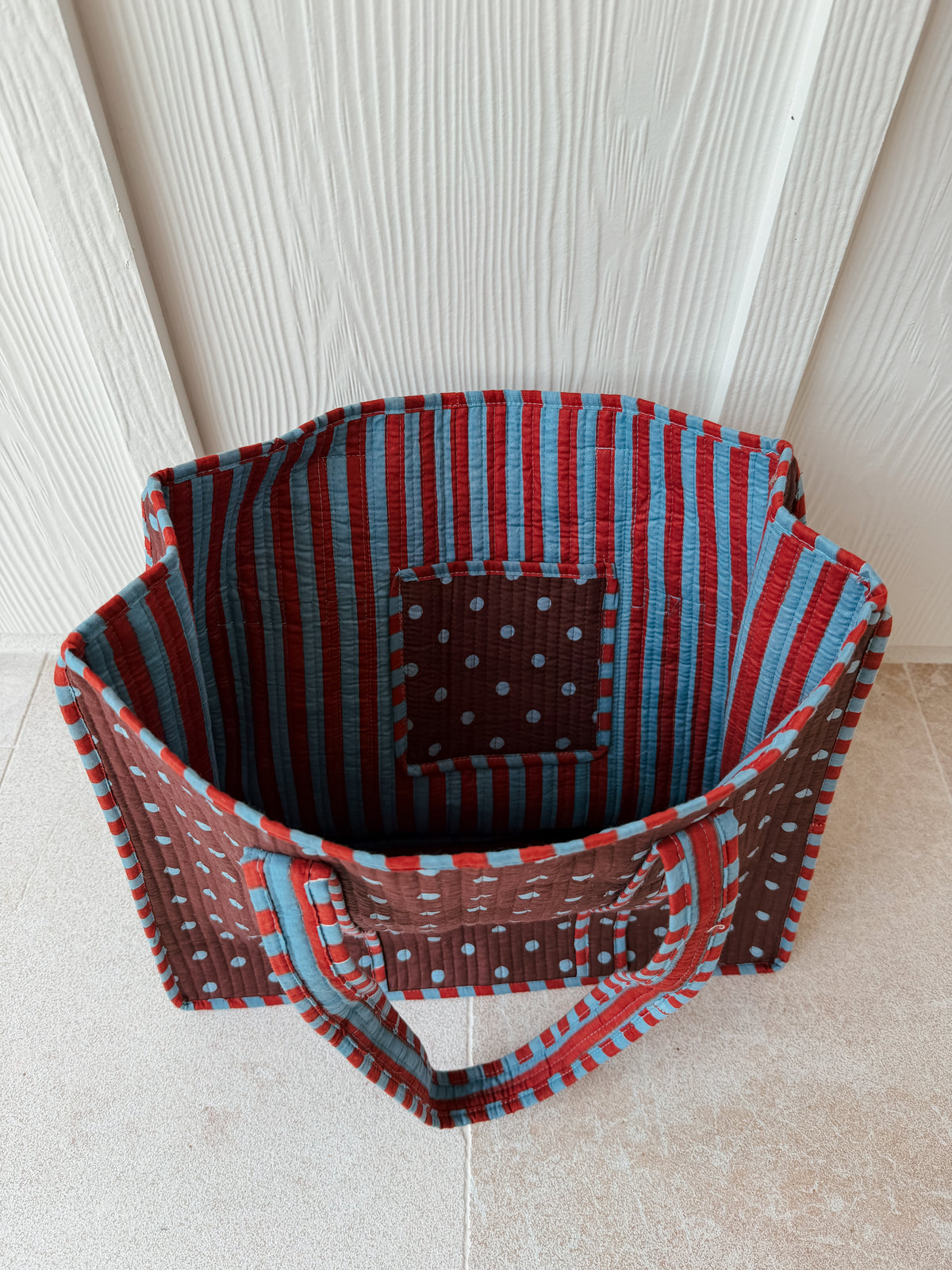 Large Quilted Tote Bag - Dottie