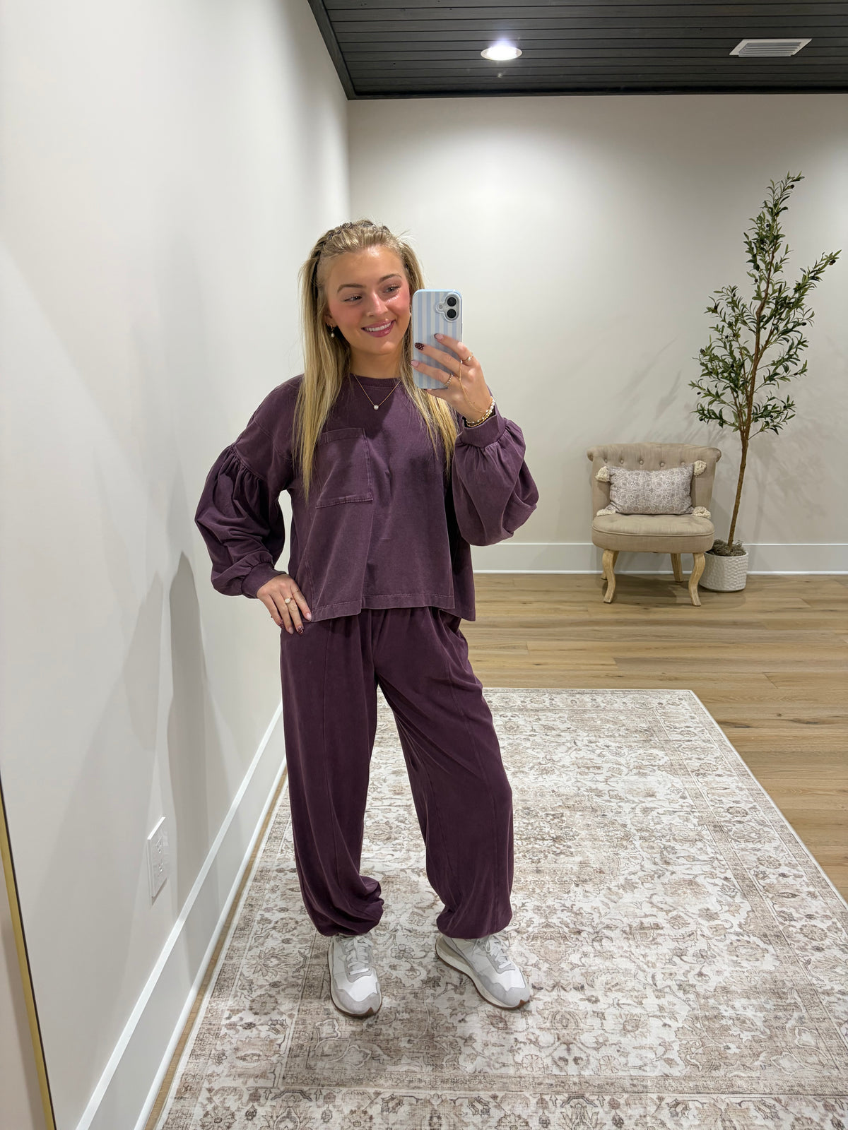 The Everwood Lounge Set - Dark Cherry
