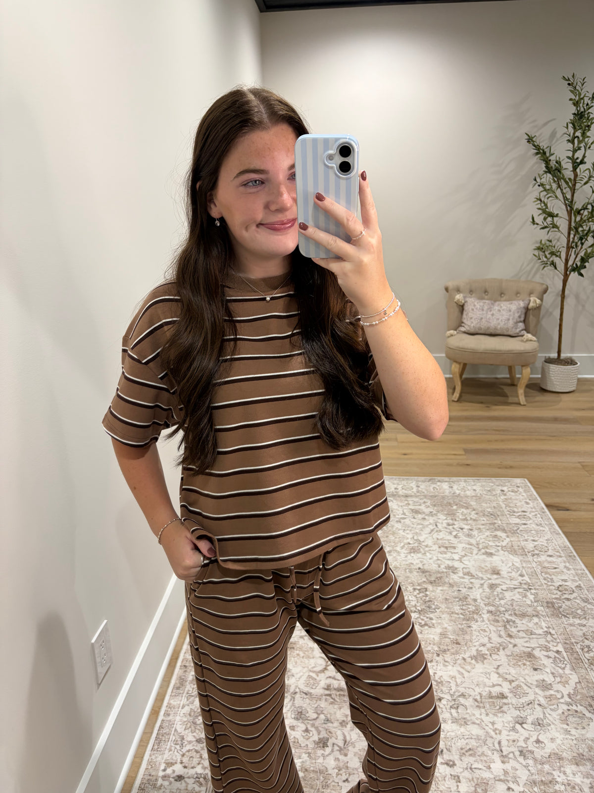 The Cocoa Comfort Stripe Set