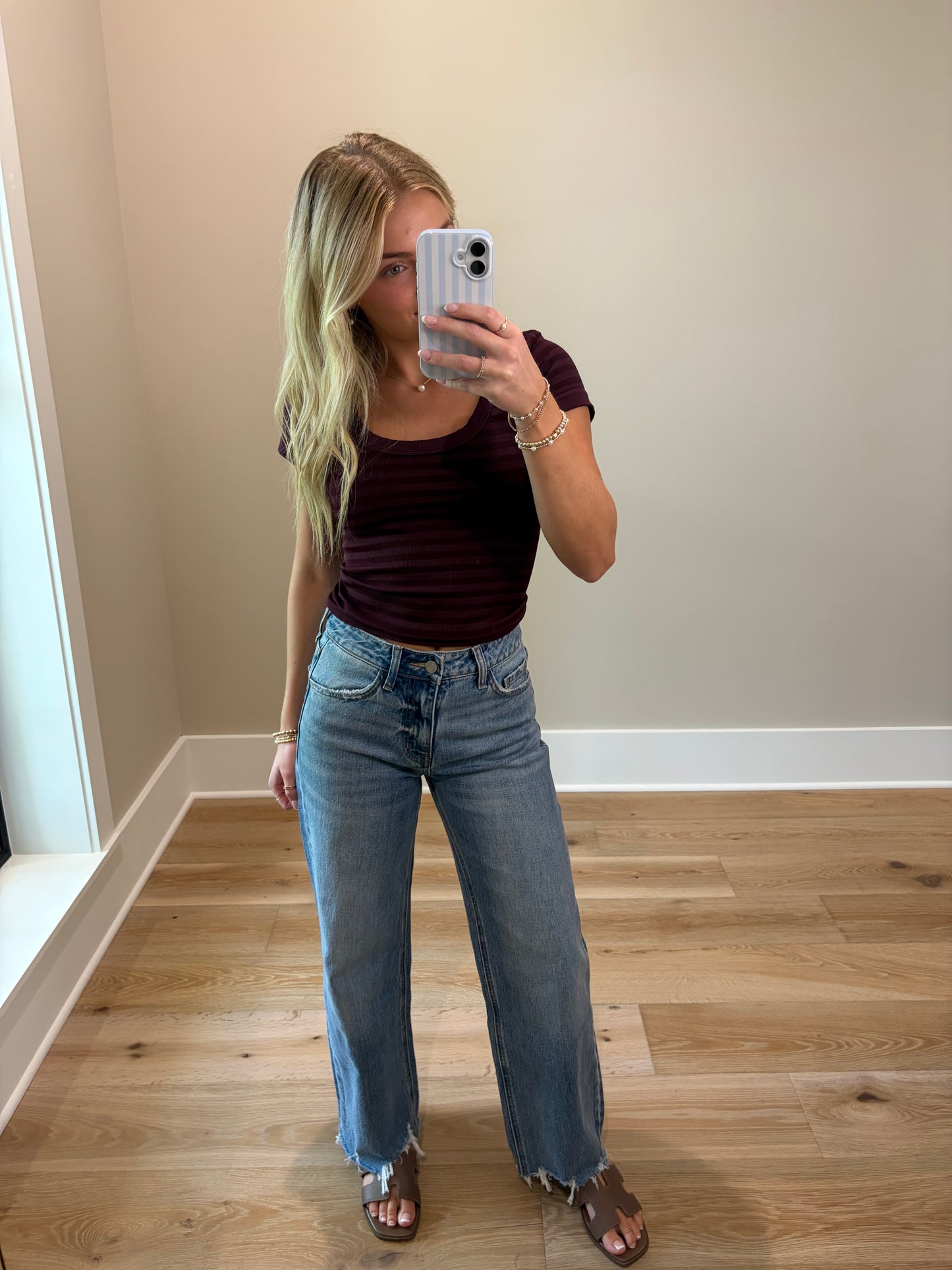 The Mable Wide Leg Jeans - Medium Wash