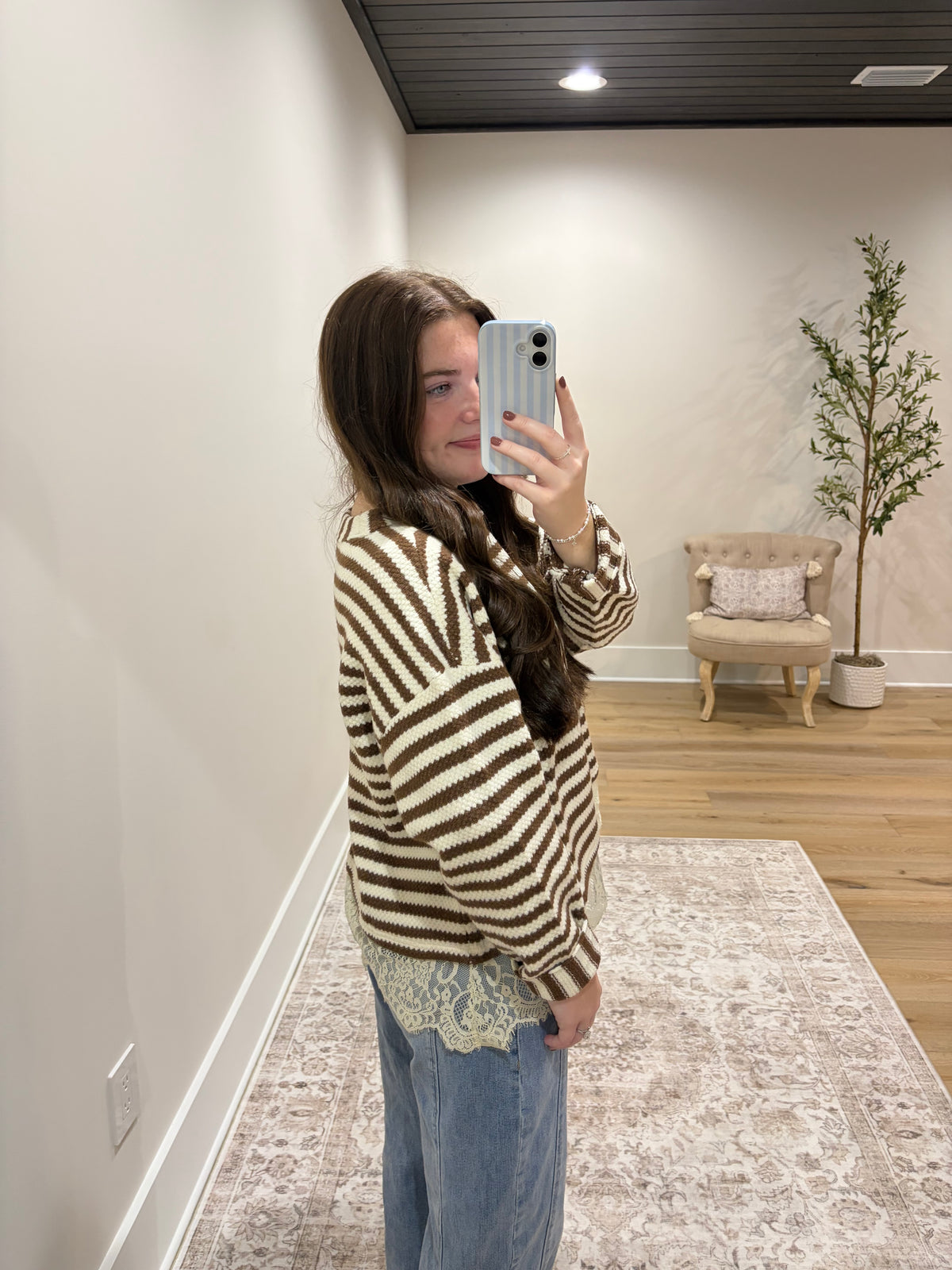 Brown Sugar & Lace Sweater
