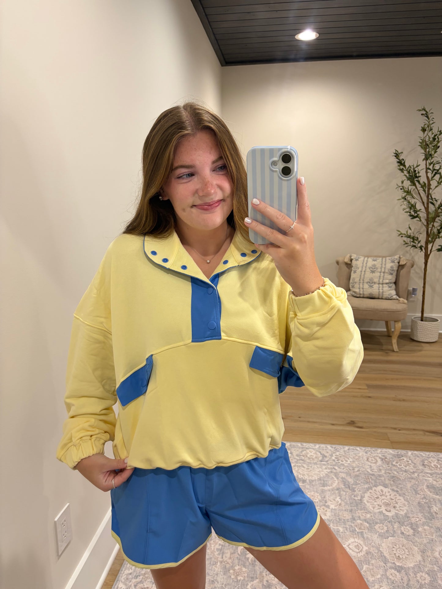 All In Motion French Terry Set - Lemonilla/Aqua Splash