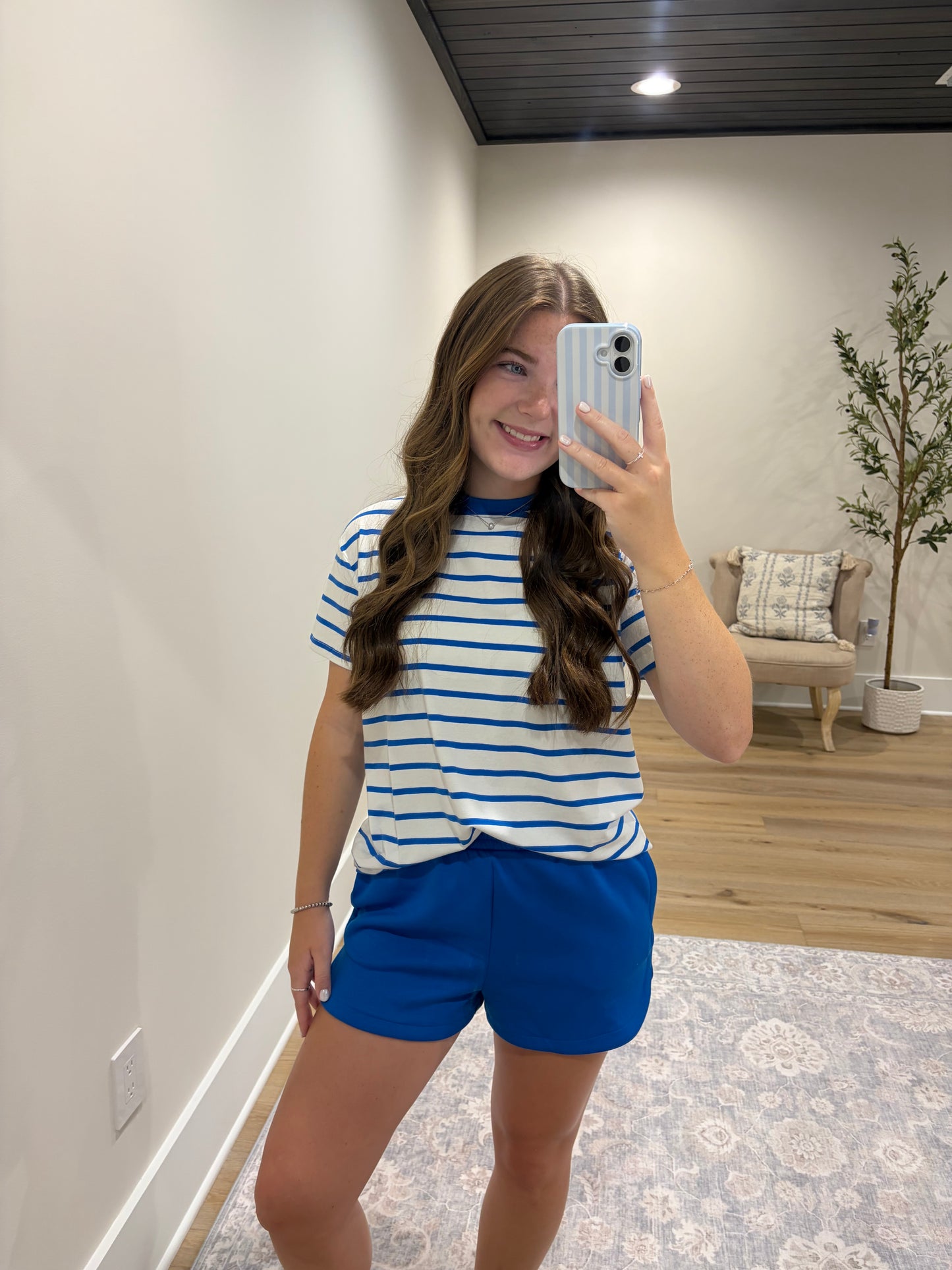 The Striped Cloud Nine Set - Ocean Blue