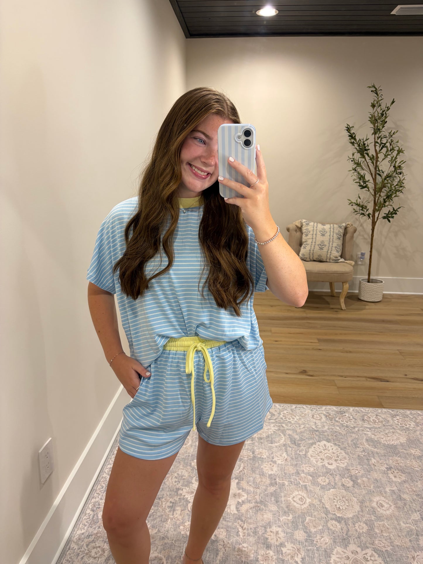The Annie Short Set - Sky/Lemon