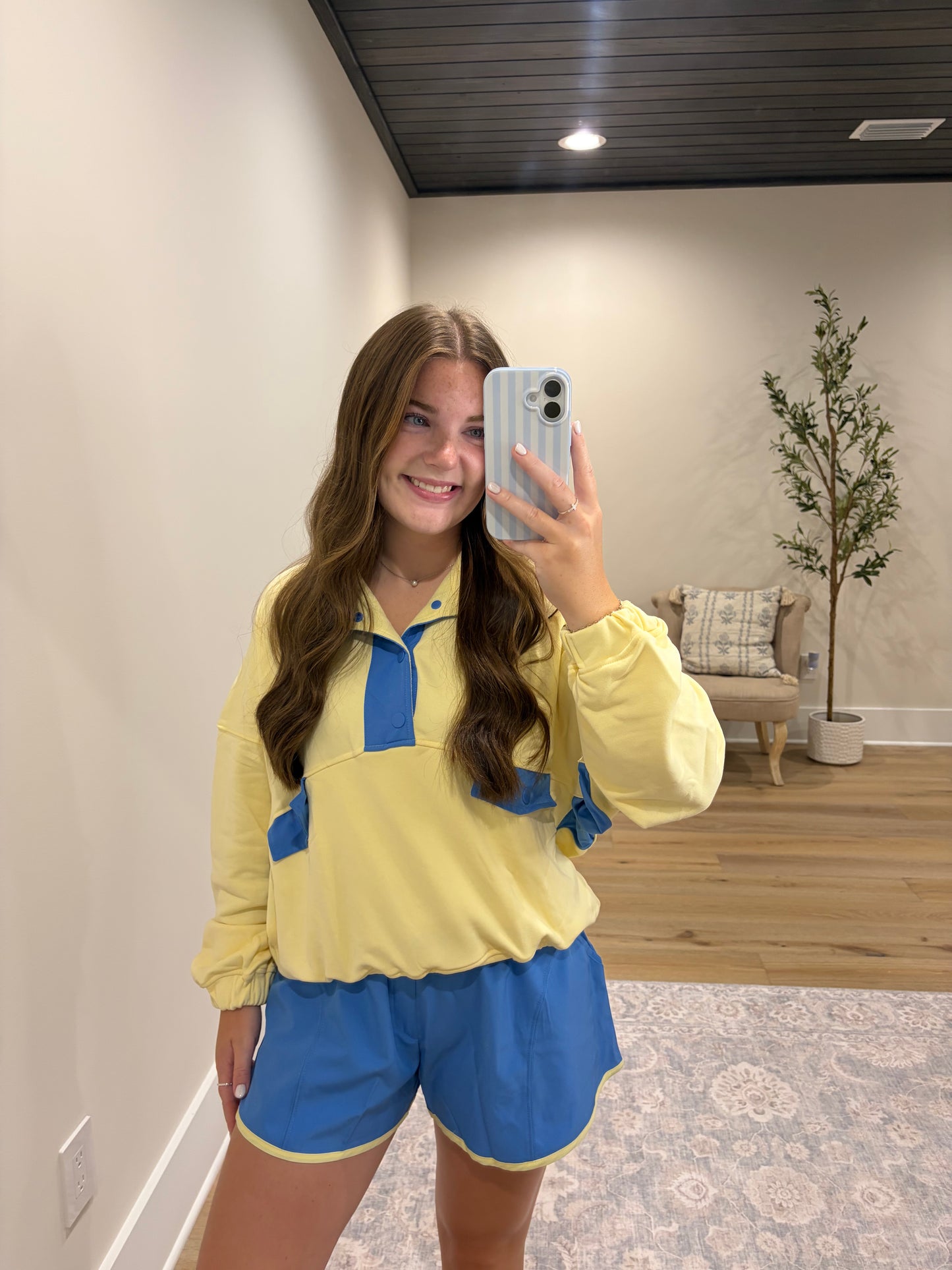 All In Motion French Terry Set - Lemonilla/Aqua Splash