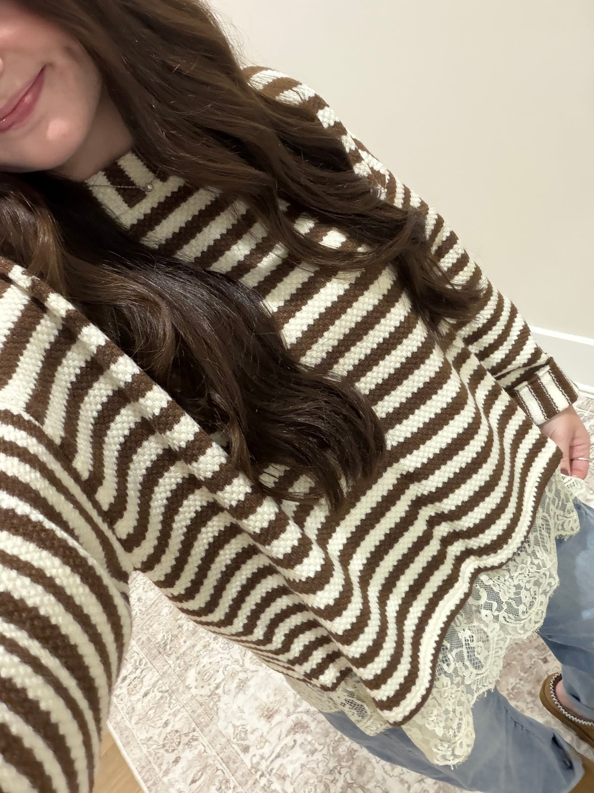 Brown Sugar & Lace Sweater