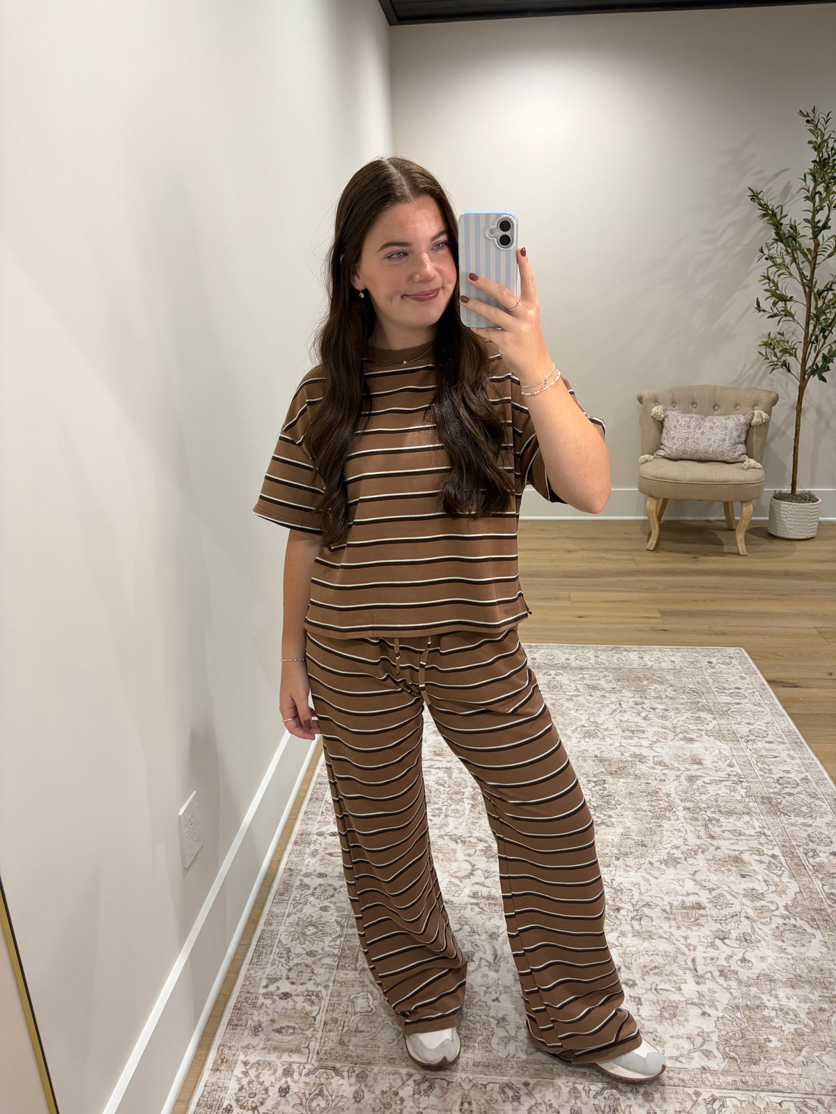 The Cocoa Comfort Stripe Set