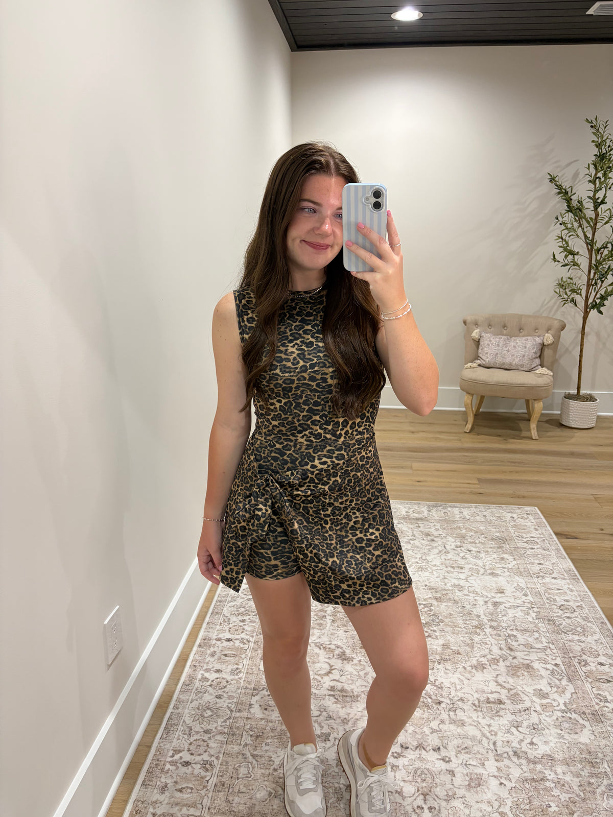 The Blair Athletic Dress - Leopard