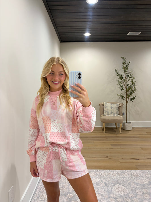 Pretty in Patchwork Set - Pink/Orange