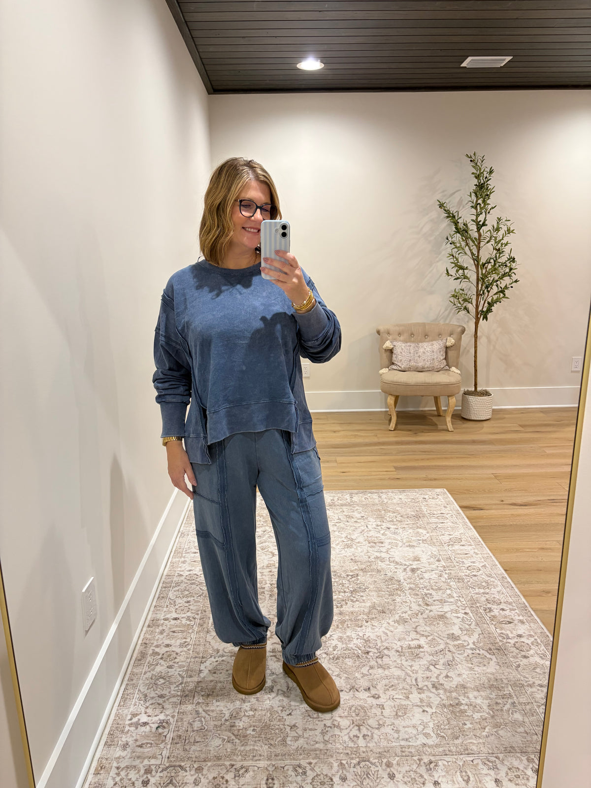 Sunday Blues Jogger Set