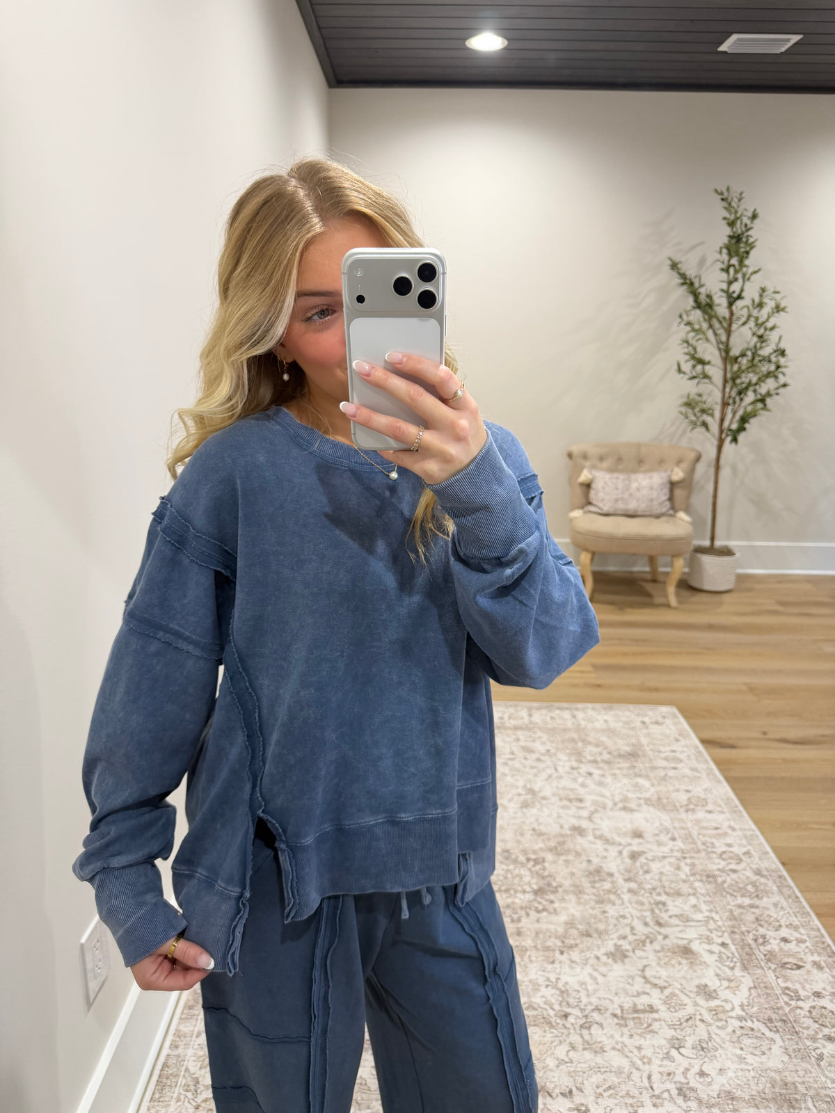 Sunday Blues Jogger Set
