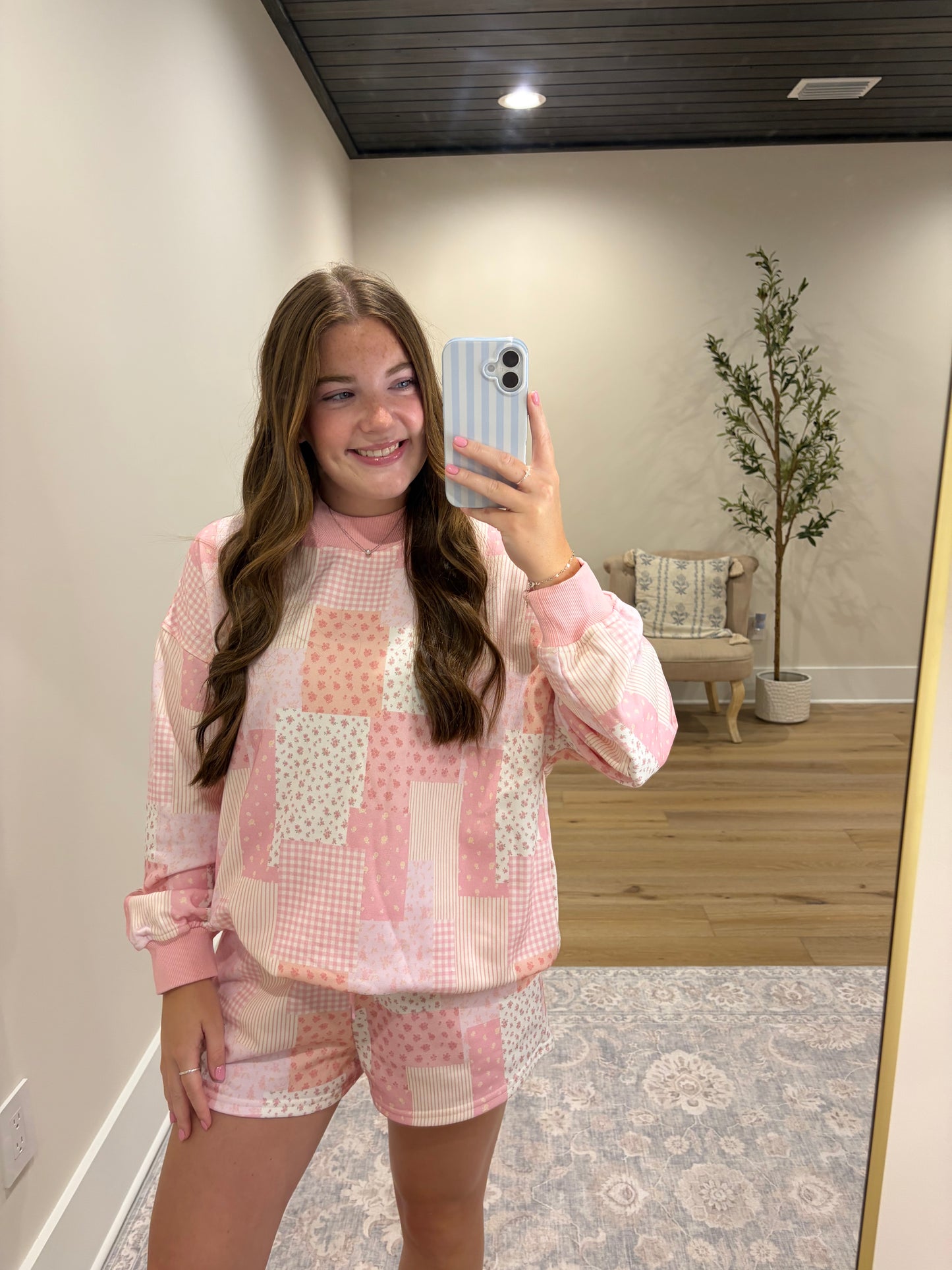 Pretty in Patchwork Set - Pink/Orange