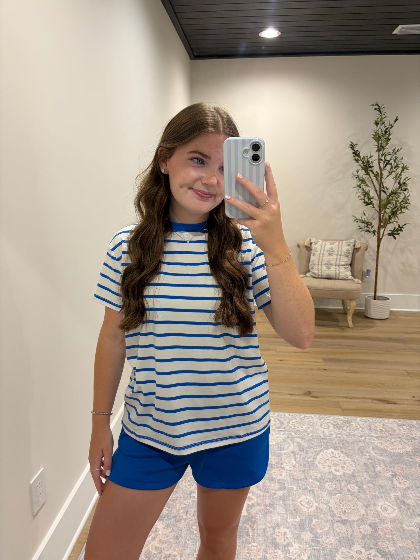 The Striped Cloud Nine Set - Ocean Blue