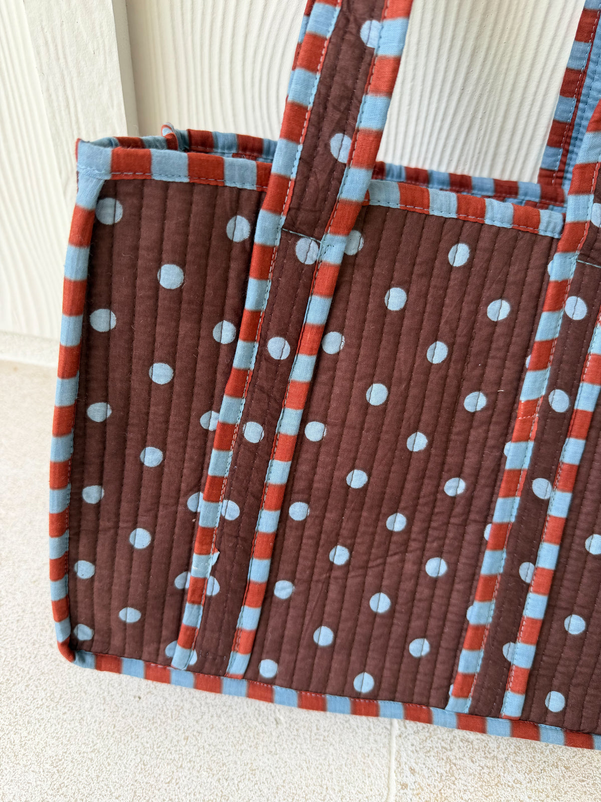 Mini Quilted Tote Bag - Dottie