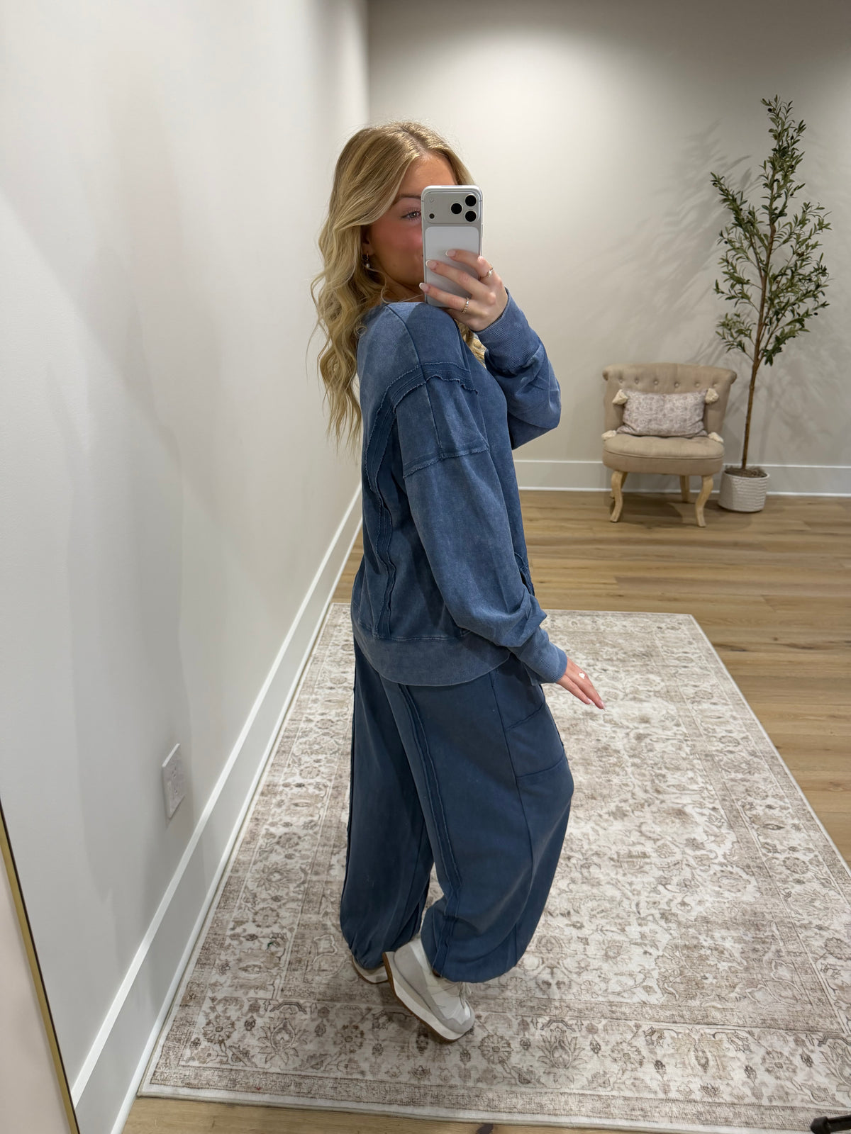 Sunday Blues Jogger Set