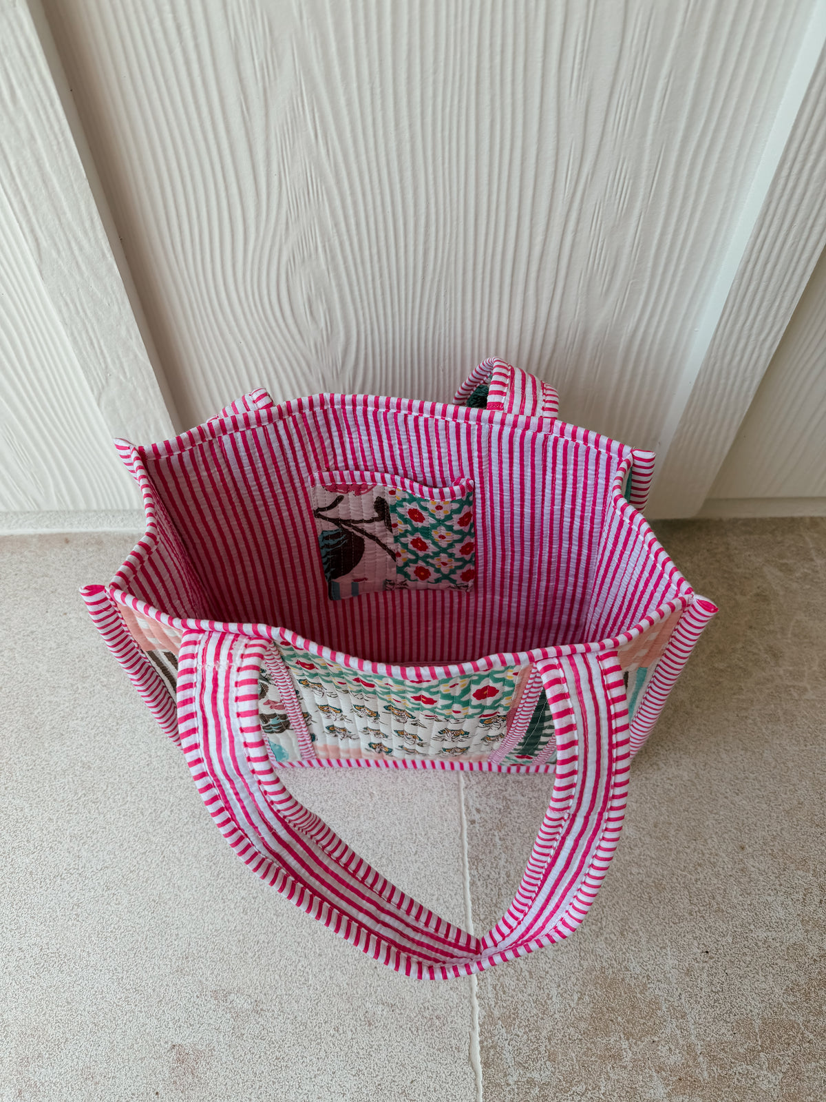Mini Quilted Tote Bag - Meadow Market