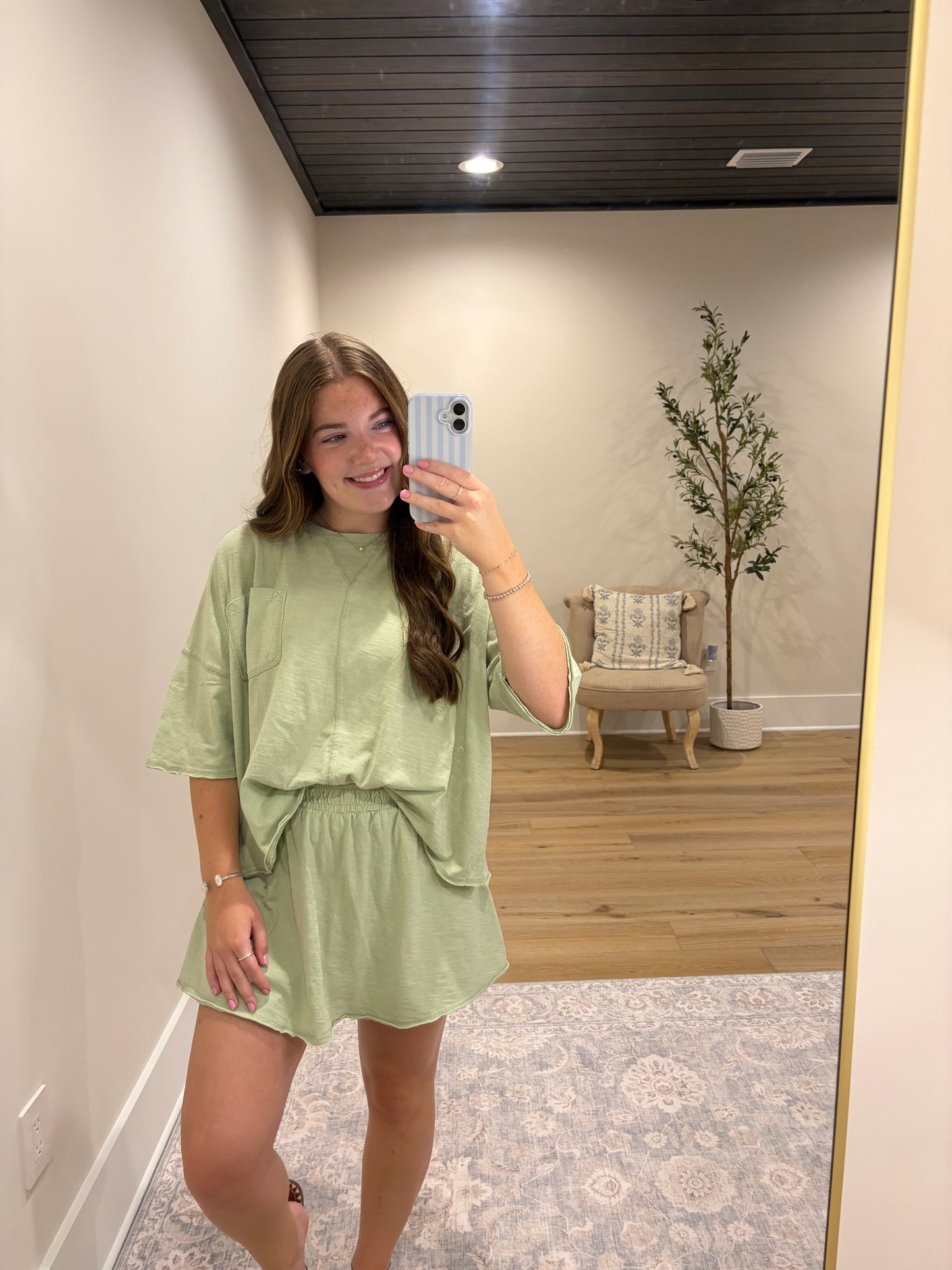 Emery Skort Set - Sage Green