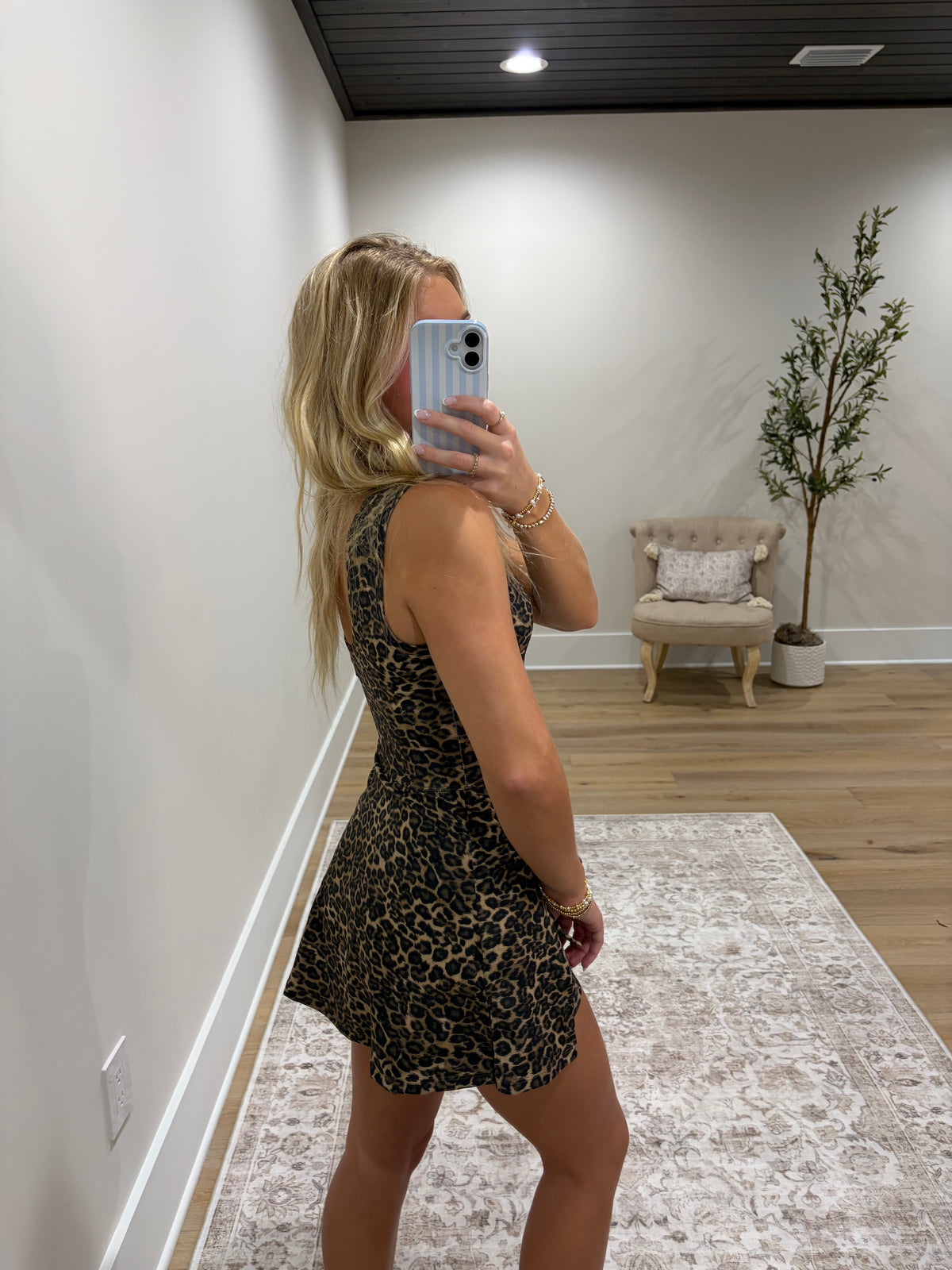 The Blair Athletic Dress - Leopard