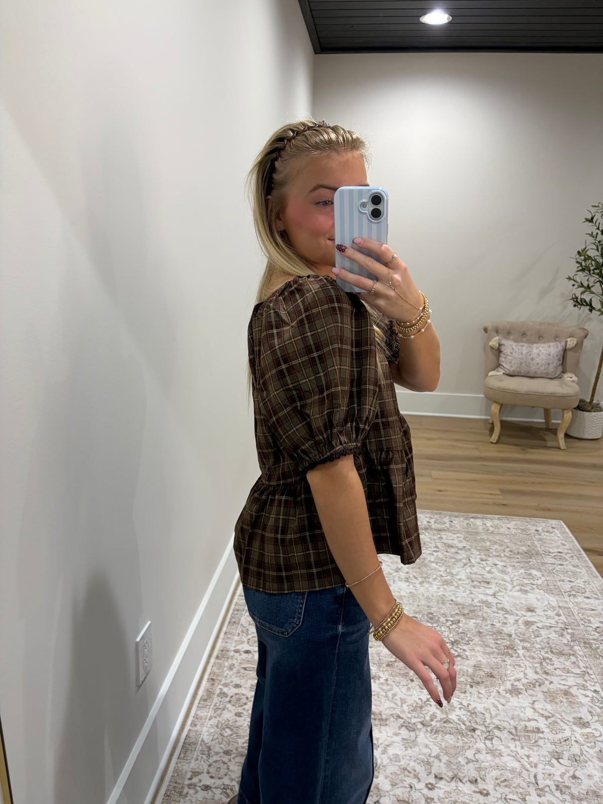 The Annabelle Plaid Top