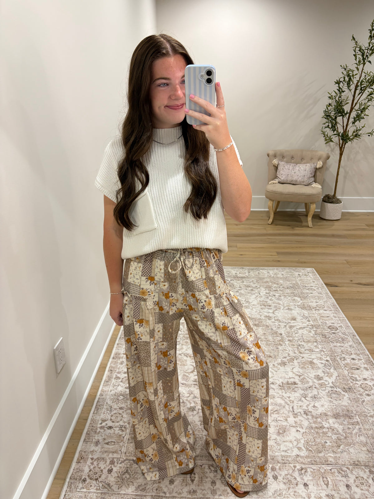 Golden Meadow Patchwork Pants