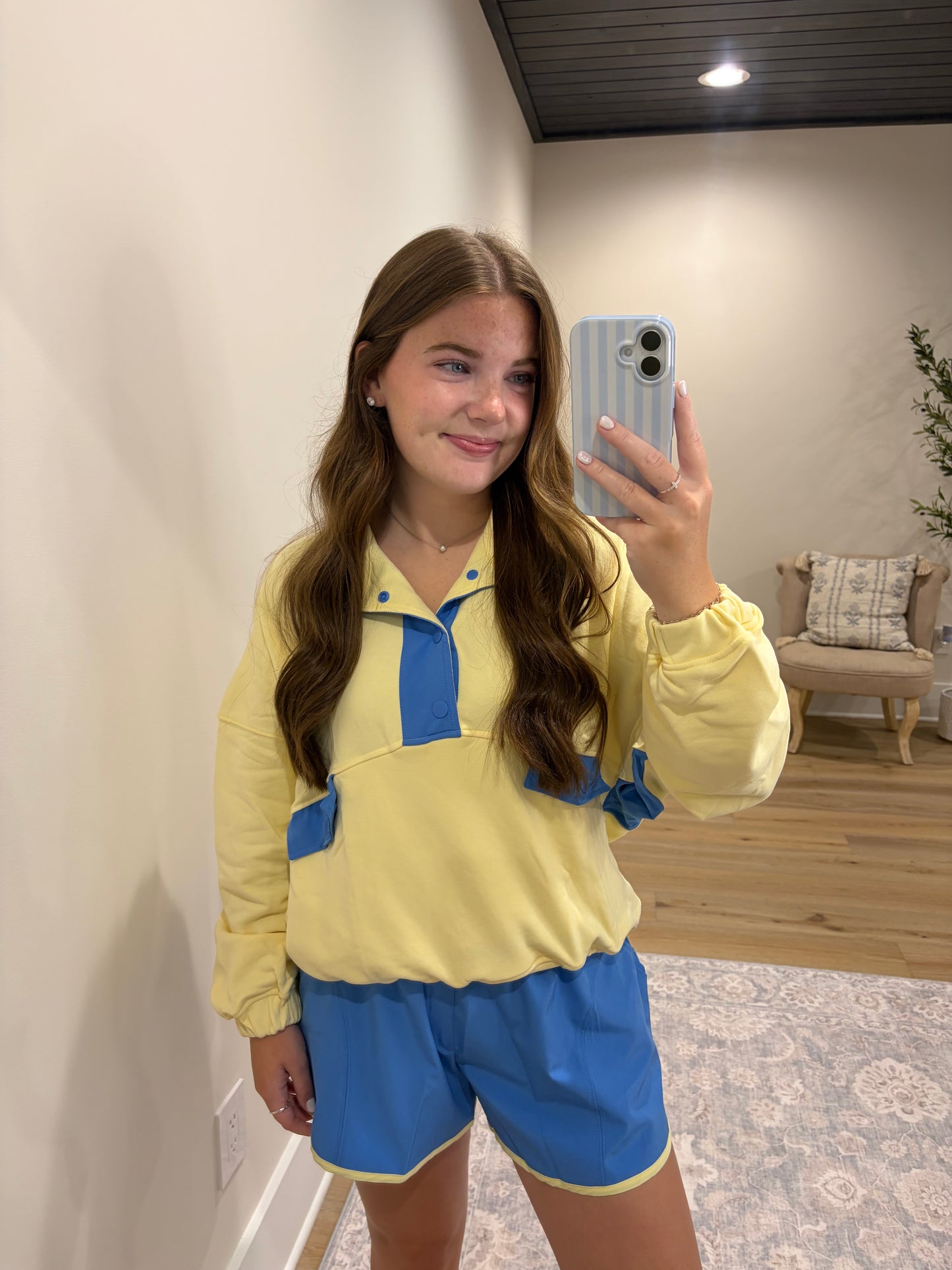 All In Motion French Terry Set - Lemonilla/Aqua Splash