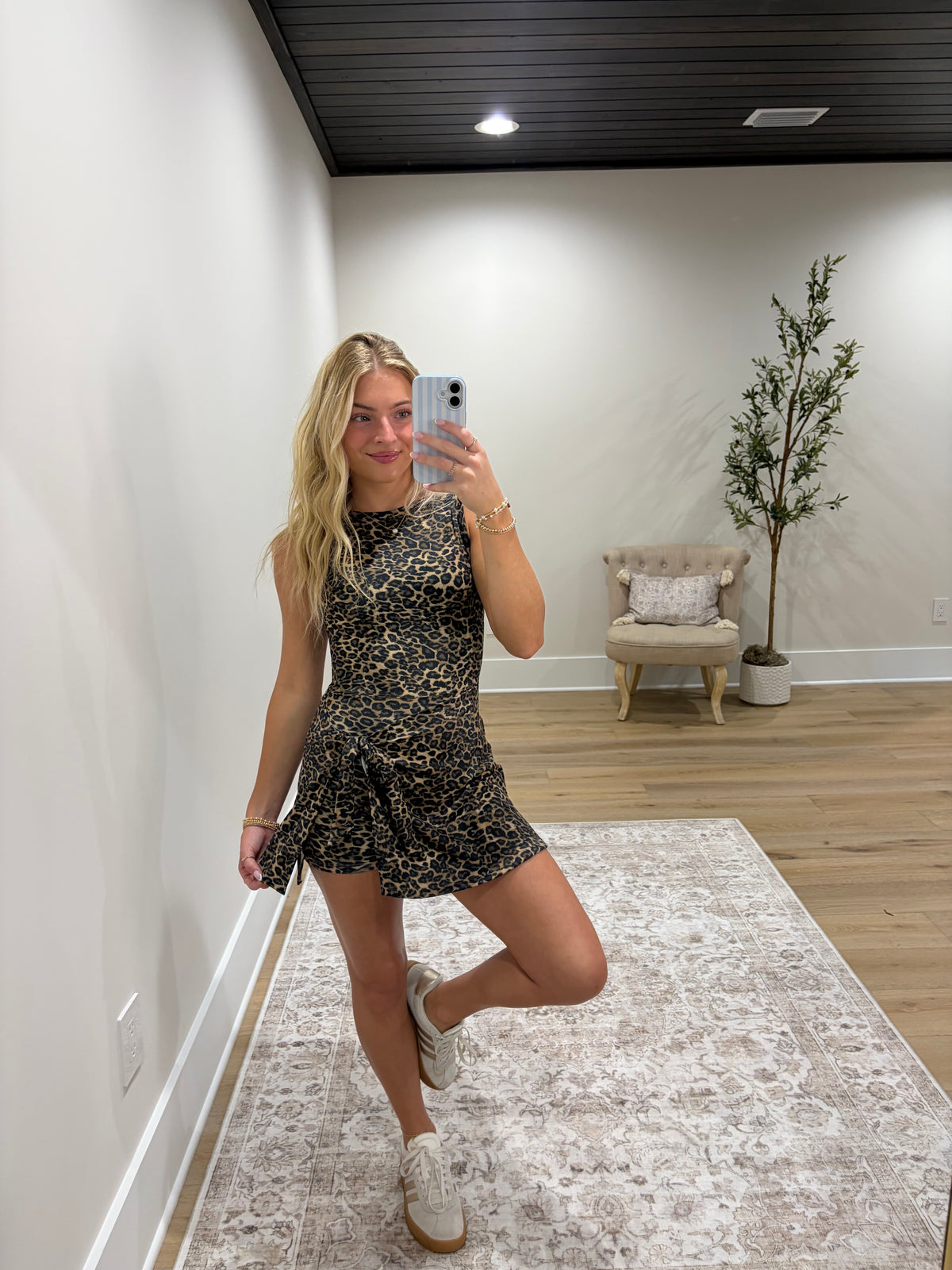 The Blair Athletic Dress - Leopard