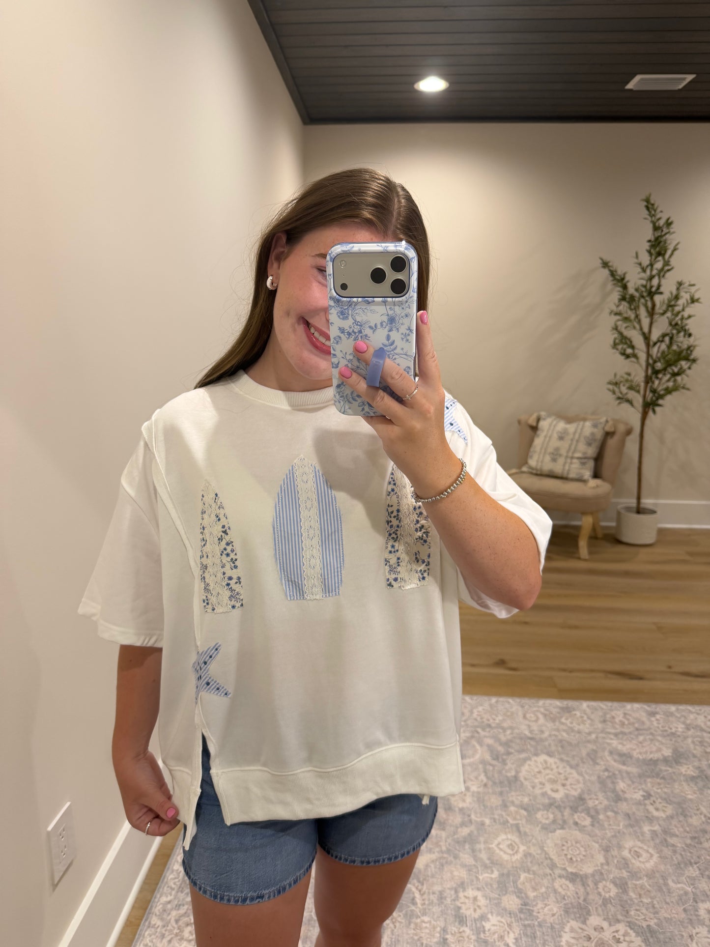 Coastal Patchwork Top