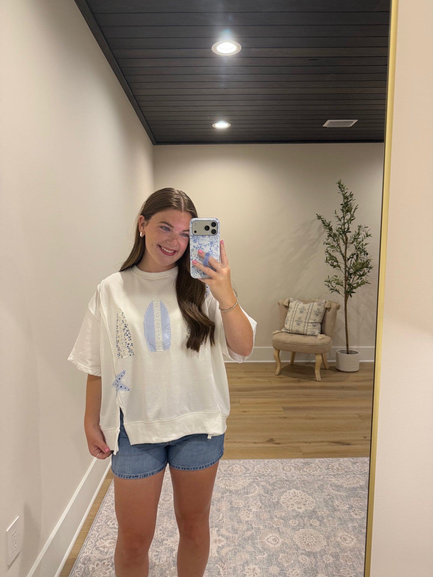 Coastal Patchwork Top