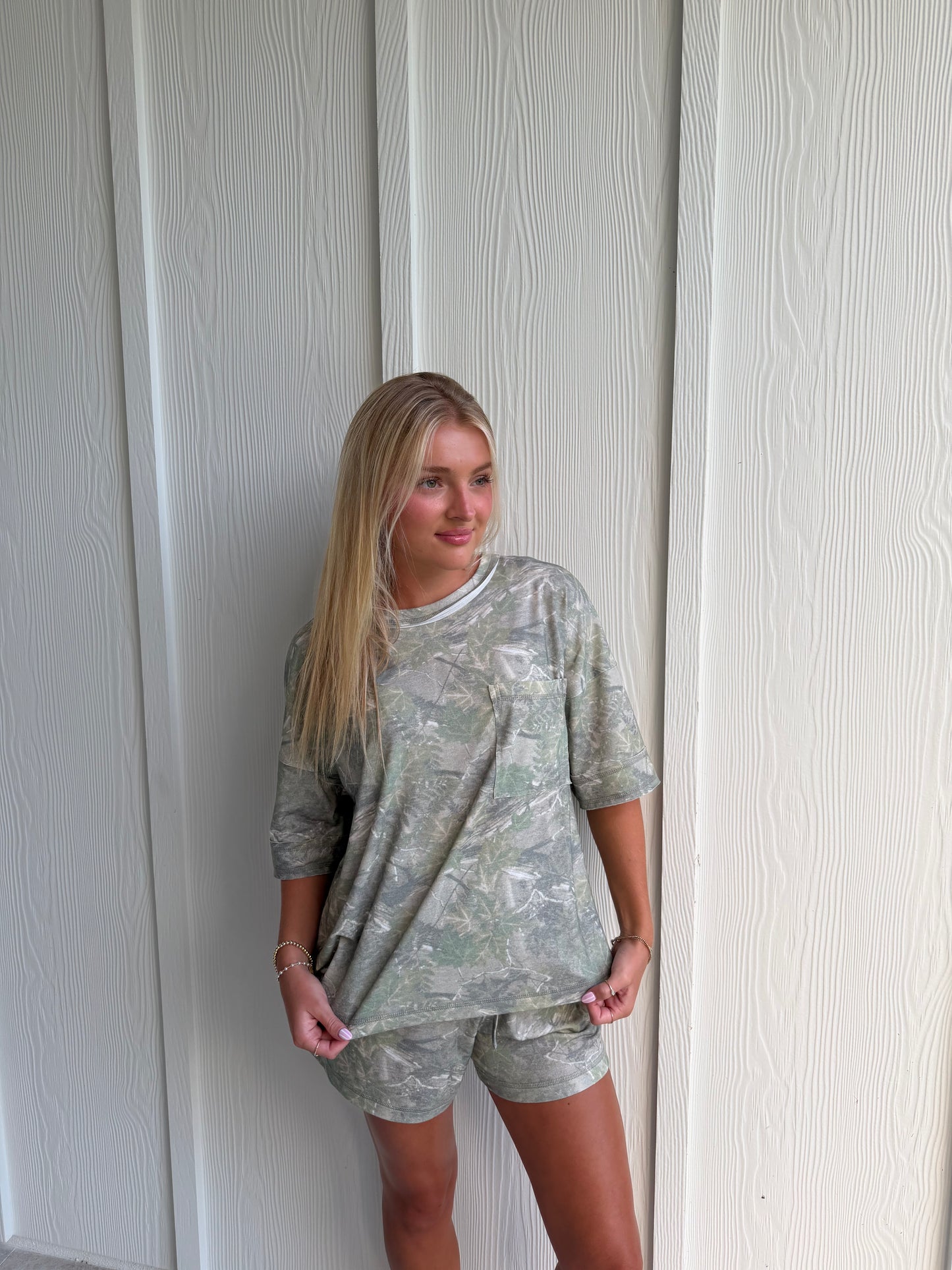 Oak & Olive Camo Two-Piece Set
