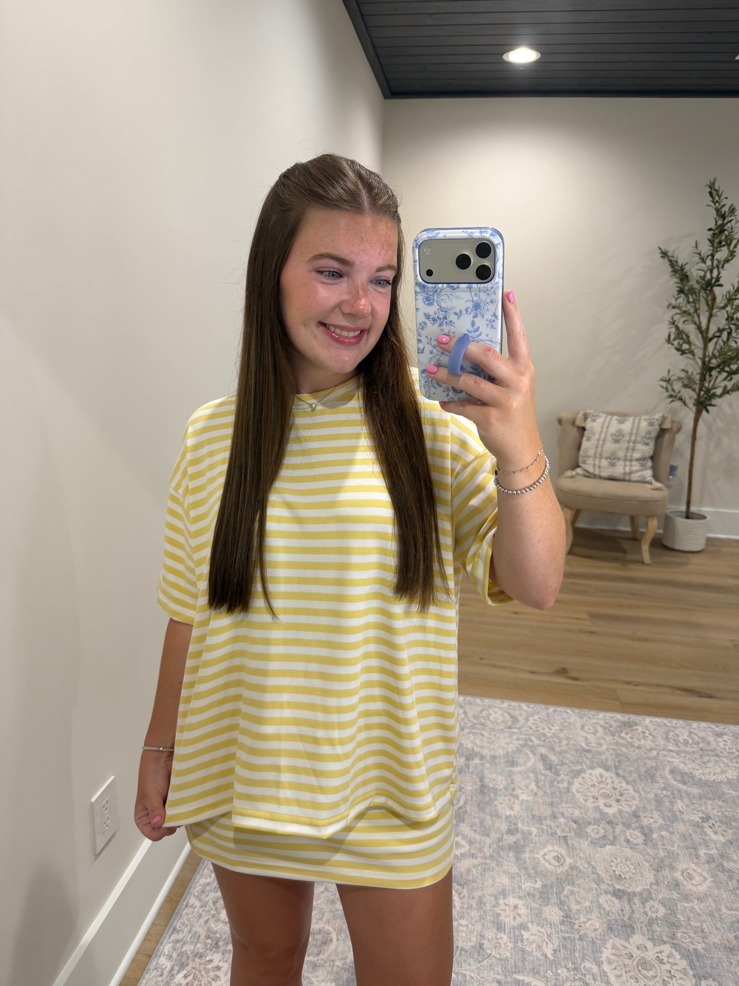 The Maisie Skort Set - Butter Yellow/White